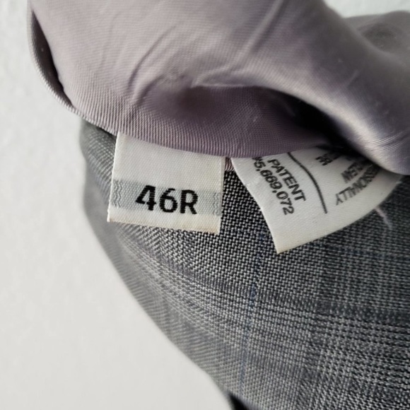 Hart Schaffner Marx Grey 46R Suit Jacket Retail $350 - Picture 5 of 7